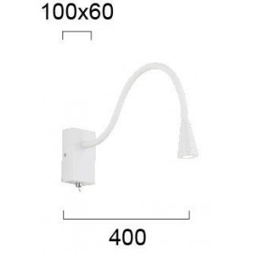 Σπότ Επίτοιχο LED 3W 3000k Λευκό Koko 4157501 VIOKEF