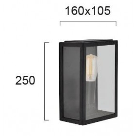 Απλίκα E27 Μαύρο Country 4158200 VIOKEF