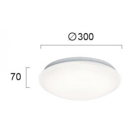 Πλαφονιέρα LED 18W 3000k Λευκό Bright 4158800 VIOKEF