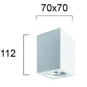 Σπότ Οροφής GU10 Λευκός Γύψος Phenix 4160700 VIOKEF