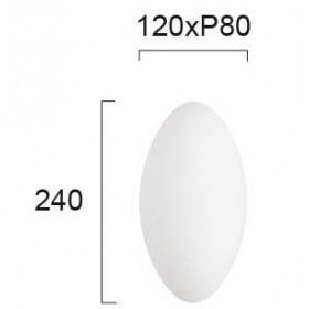 Απλίκα E14 Λευκό Οπάλ Bianca 4161000 VIOKEF