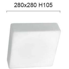Πλαφονιέρα E27 Λευκό Σατινάτο Tito 4161600 VIOKEF