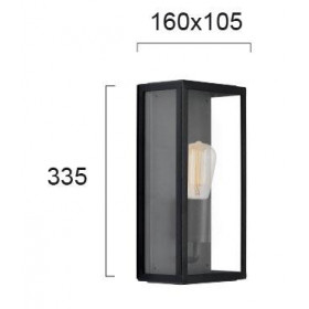 Απλίκα E27 Μαύρο Country 4170700 VIOKEF