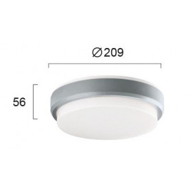 Πλαφονιέρα LED 10W 3000k Ασημί Tinos 4171700 VIOKEF