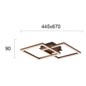 Φωτιστικό LED 60W 3000k Καφέ Linus 4173700 VIOKEF