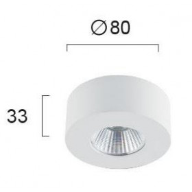 Σποτ Οροφής LED 5W 3000k Λευκό Fani 4183400 VIOKEF