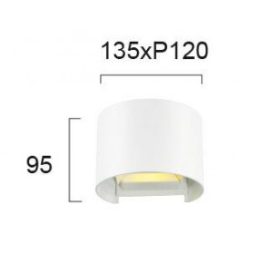 Απλίκα LED 6W 3000k Λευκό Greg 4188700 VIOKEF