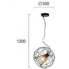 Φωτιστικό Μονόφωτο E27 Μαύρο Pop 4193500 VIOKEF