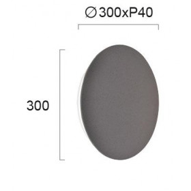 Απλίκα LED 9W 3000k Ανθρακί Kyklos 4193802 VIOKEF