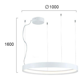 Φωτιστικό LED 87W 3000k Λευκό Verdi 4194100 VIOKEF