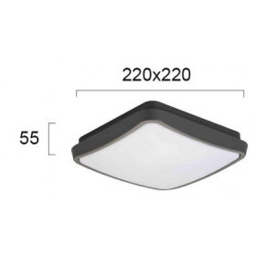 Πλαφονιέρα LED 10W 3000k Ανθρακί Tibuok 4197700 VIOKEF
