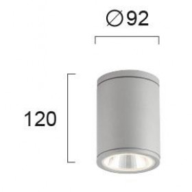 Σπότ Οροφής LED 5W 3000k Ασημί Maroco 4199100 VIOKEF