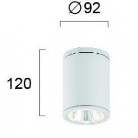 Σπότ Οροφής LED 5W 3000K Λευκό Maroco 4199101 VIOKEF