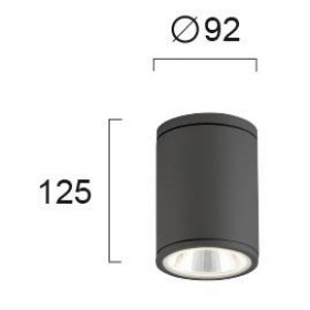 Σπότ Οροφής LED 5W 3000k Ανθρακί Maroco 4199102 VIOKEF