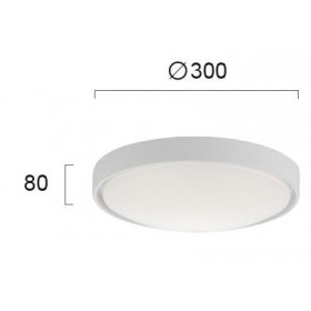 Πλαφονιέρα LED 18W 3000k Λευκό Yara 4199600 VIOKEF