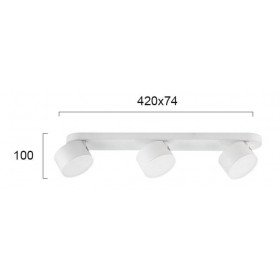 Σποτ Οροφής LED 15W 3000k Λευκό Nod 4200200 VIOKEF