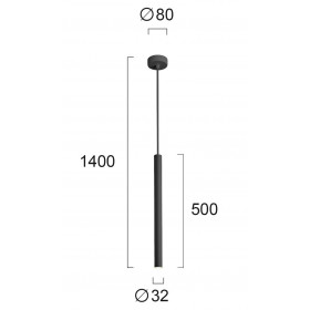 Φωτιστικό LED 5W 3000k Μαύρο Elliot 4201703 VIOKEF