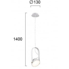 Φωτιστικό LED 6W 3000k Λευκό Hemi 4205600 VIOKEF