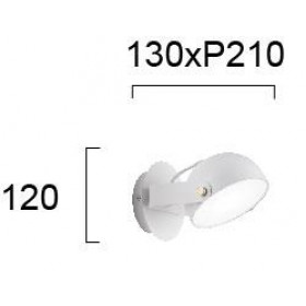 Απλίκα LED 6W 3000K Λευκό Hemi 4205800 VIOKEF