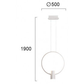 Φωτιστικό LED 28W 3000k Λευκό Sindy 4205900 VIOKEF