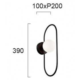 Απλίκα G9 Μαύρο Και Λευκό Fancy 4208900 VIOKEF