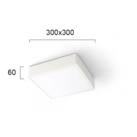 Πλαφονιέρα LED 24W 3000k Λευκό Donousa 4209301 VIOKEF