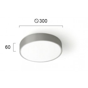 Πλαφονιέρα LED 24W 3000k Ασηί Donousa 4209400 VIOKEF