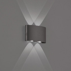 Απλίκα LED 4W 3000k Ανθρακί Twist 4211001 VIOKEF