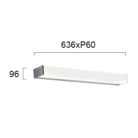 Απλίκα Μπάνιου LED 30W 3000k Χρώμιο Και Λευκό Robin 4212300 VIOKEF