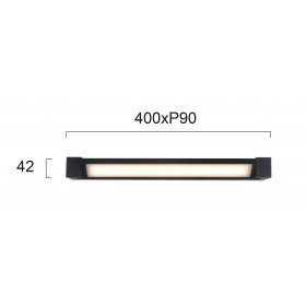 Απλίκα LED 12W 3000k Μαύρο Valse 4213201 VIOKEF