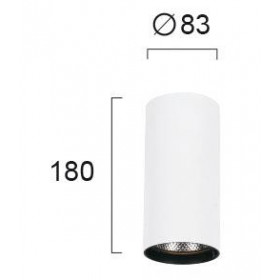 Σποτ Οροφής LED 30W 3000k Λευκό Nestor 4214400 VIOKEF