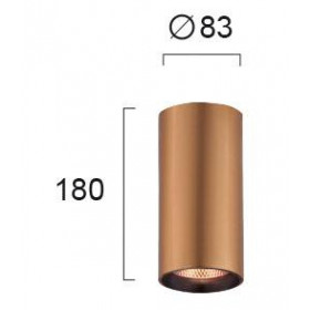 Σποτ Οροφής LED 30W 3000k Χρυσό Nestor 4214402 VIOKEF