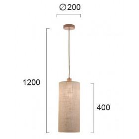 Φωτιστικό Μονόφωτο E27 Φυσικό Senso 4216300 VIOKEF