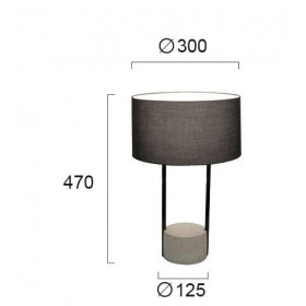 Πορτατίφ Ε27 Γκρί Allegro 4219400 VIOKEF