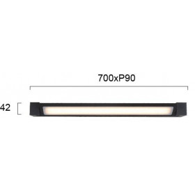 Απλίκα LED 20W 3000k Μαύρο Valse 4220201 VIOKEF