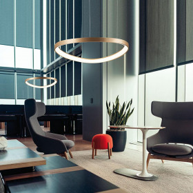 Φωτιστικό LED 48W 3000k Χρυσό Loop 4222800 VIOKEF