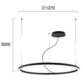 Φωτιστικό LED 61W 3000k Μαύρο Verdi 4224200 VIOKEF