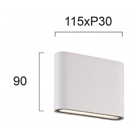 Απλίκα LED 3W 3000k Ανθρακί Argon 4226800 VIOKEF