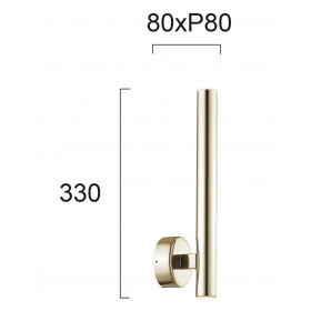 Απλίκα LED 10W 3000k Χρυσό Elliot 4227301 VIOKEF