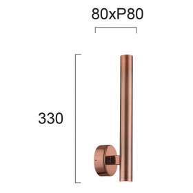 Απλίκα LED 10W 3000k Χαλκός Elliot 4227302 VIOKEF