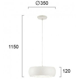 Φωτιστικό LED 24W 3000k Λευκό Sali 4227600 VIOKEF