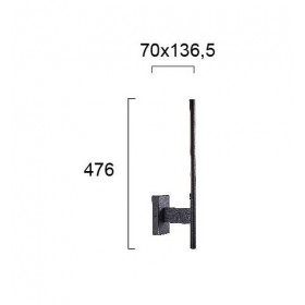 Απλίκα LED 6W 3000k Μαύρο Nido 4229100 VIOKEF