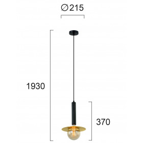 Φωτιστικό Μονόφωτο E27 Μαύρο Louis 4230500 VIOKEF