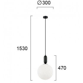 Φωτιστικό Μονόφωτο E27 Μαύρο Neptune 4230601 VIOKEF