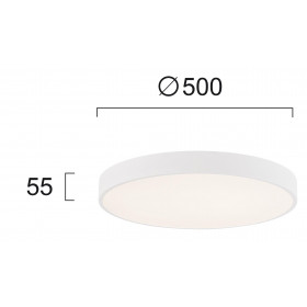 Πλαφονιέρα LED 40W 3000k Λευκό Madison 4235500 VIOKEF