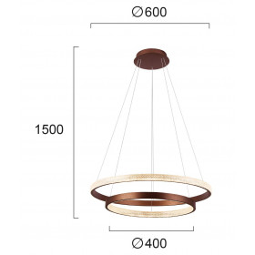 Φωτιστικό LED 75W 3000k Καφέ Sydney 4236000 VIOKEF