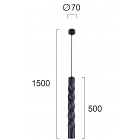 Φωτιστικό Μονόφωτο GU10 Μαύρο Marley 4236500 VIOKEF