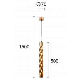 Φωτιστικό Μονόφωτο GU10 Χρυσό Marley 4236502 VIOKEF