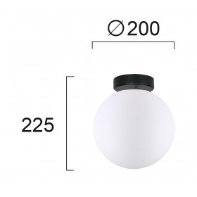 Φωτιστικό Μονόφωτο G9 Λευκό Και Μαύρο Stone 4237000 VIOKEF