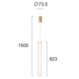 Φωτιστικό LED 23W 3000k Χρυσό Frida 4237700 VIOKEF